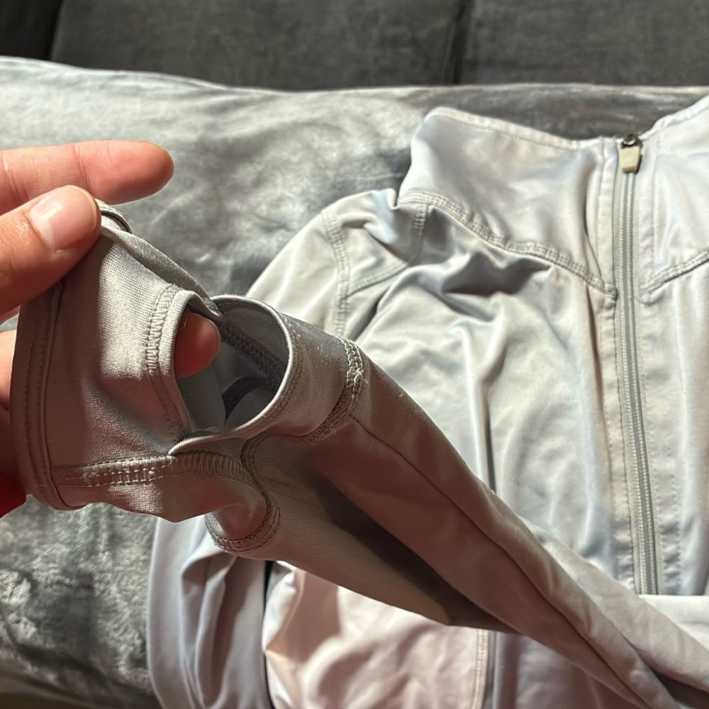 Danskin Now Gray Semi-Fitted Jacket